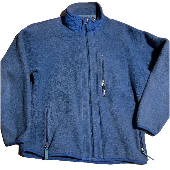 Vtg Patagonia Synchilla Jacket Mens XL Full Zip USA Thick Fleece Outdoor - Picture 1 of 7